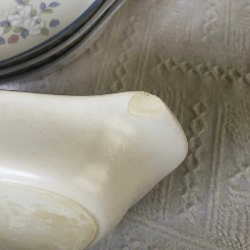 VTG Chantilly Floral‎ Casserole Serving Dish Japan Hand Painted Set of 5 Cottage